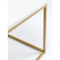 Tische-KARE Design Beistelltisch Key West Gold 40X40Cm