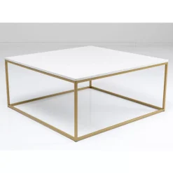Tische-KARE Design Beistelltisch Key West Gold 40X40Cm