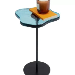 Tische-KARE Design Beistelltisch Lava Blau O30Cm