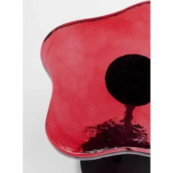 Tische-KARE Design Beistelltisch Lava Rot O30Cm