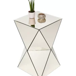 Tische-KARE Design Beistelltisch Luxury Triangle Champagne
