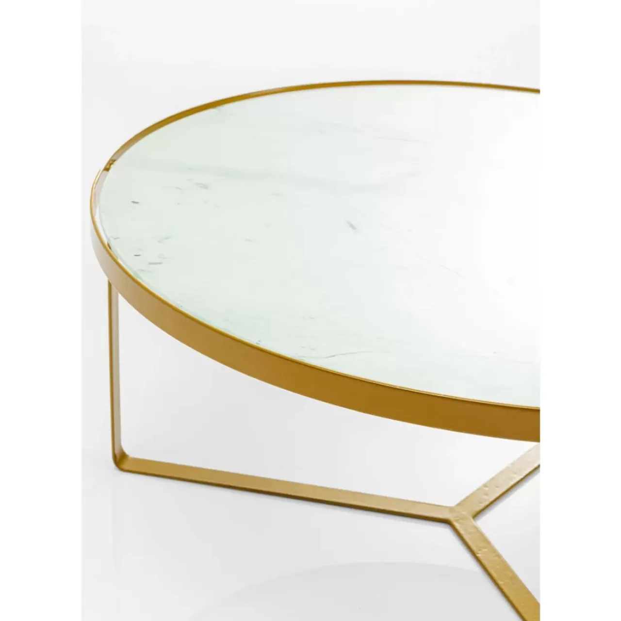 Tische-KARE Design Beistelltisch Marble Gold O55