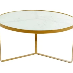 Tische-KARE Design Beistelltisch Marble Gold O55