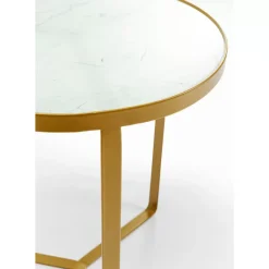 Tische-KARE Design Beistelltisch Marble Gold O45