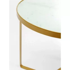 Tische-KARE Design Beistelltisch Marble Gold O45