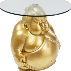 Tische-KARE Design Beistelltisch Monk Gold O54Cm