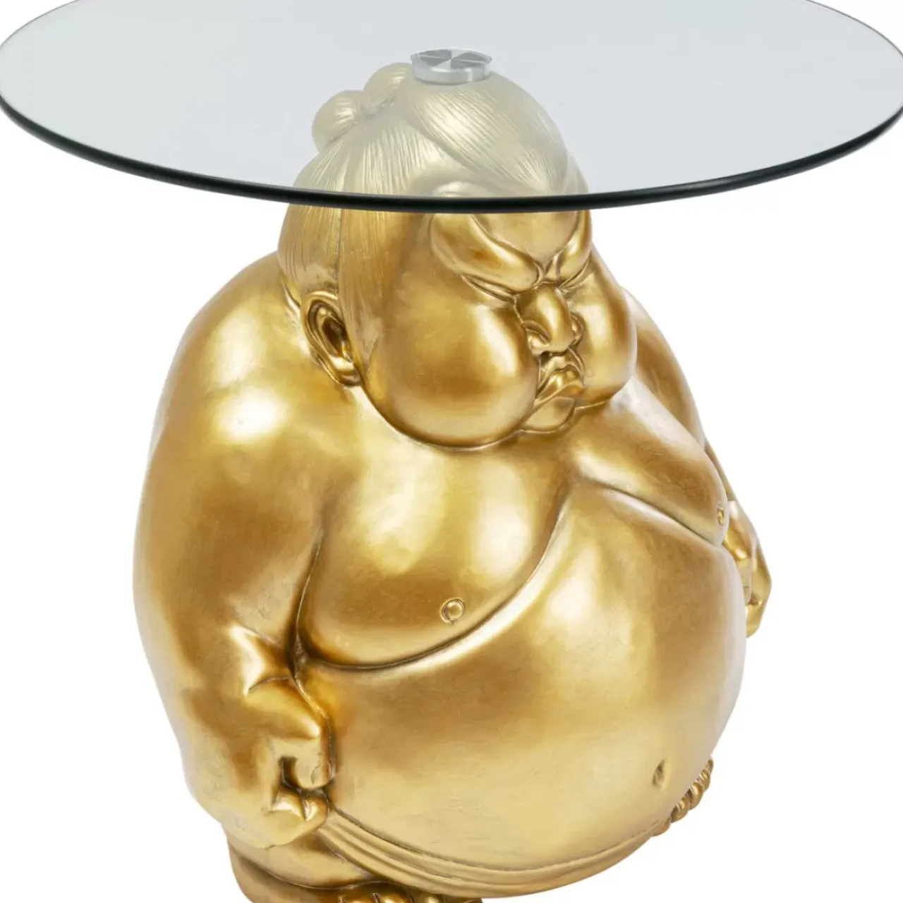 Tische-KARE Design Beistelltisch Monk Gold O54Cm
