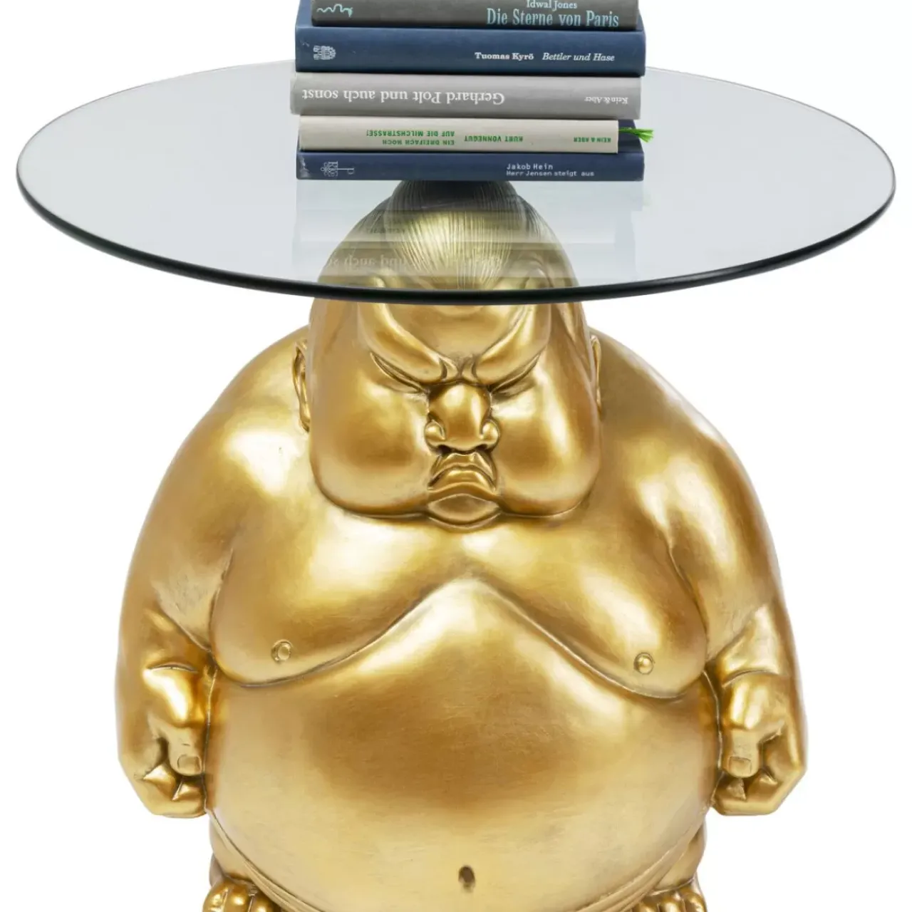 Tische-KARE Design Beistelltisch Monk Gold O54Cm