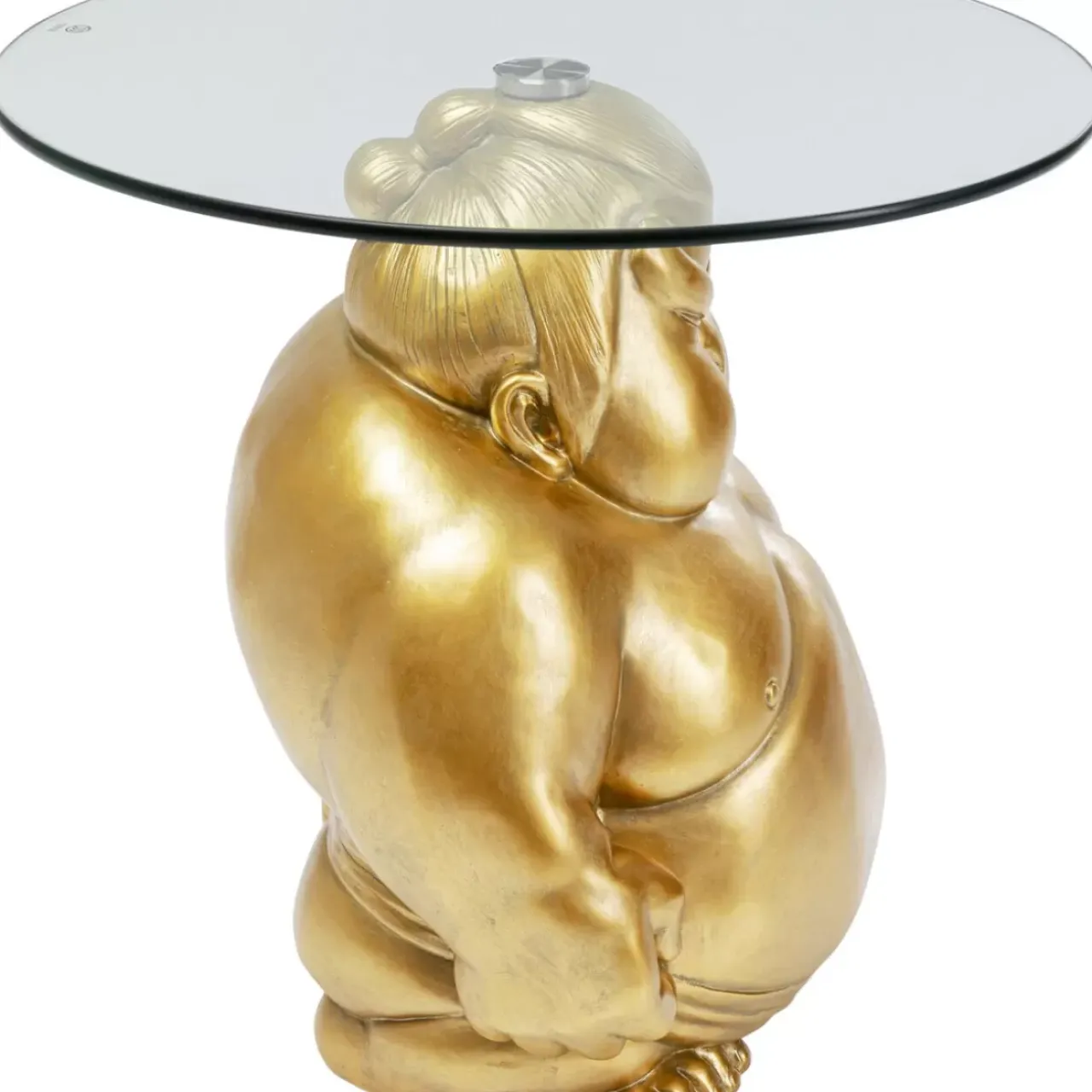 Tische-KARE Design Beistelltisch Monk Gold O54Cm