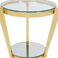 Tische-KARE Design Beistelltisch Monocolo Gold O50Cm