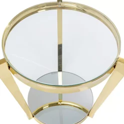 Tische-KARE Design Beistelltisch Monocolo Gold O50Cm