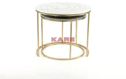 Tische-KARE Design Beistelltisch Mystic Round Klein (2/Set) O61Cm