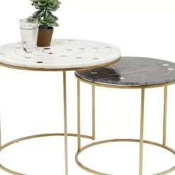 Tische-KARE Design Beistelltisch Mystic Round Klein (2/Set) O61Cm