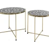 Tische-KARE Design Beistelltisch Priya Schwarz (2/Set)
