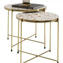 Tische-KARE Design Beistelltisch Priya Weis (2/Set)