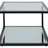 Tische-KARE Design Beistelltisch Quadro Schwarz 50X50Cm