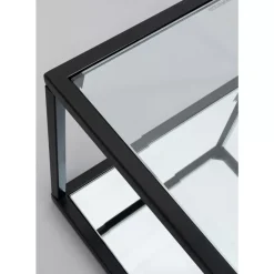 Tische-KARE Design Beistelltisch Quadro Schwarz 50X50Cm