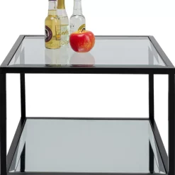 Tische-KARE Design Beistelltisch Quadro Schwarz 50X50Cm