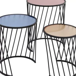 Tische-KARE Design Beistelltisch Rainbow (3/Set)