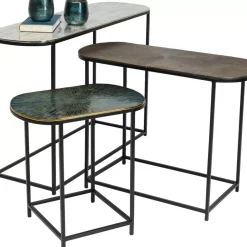 Tische-KARE Design Beistelltisch Ray Oval (3/Set)