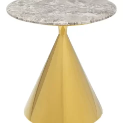 Tische-KARE Design Beistelltisch Rita Gold O50Cm