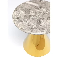 Tische-KARE Design Beistelltisch Rita Gold O50Cm