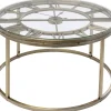 Tische-KARE Design Beistelltisch Roman Brass O76Cm