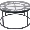 Tische-KARE Design Beistelltisch Roman Schwarz O76Cm