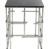 Tische-KARE Design Beistelltisch Rome Silber 40X40Cm