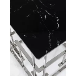 Tische-KARE Design Beistelltisch Rome Silber 40X40Cm