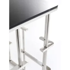 Tische-KARE Design Beistelltisch Rome Silber 40X40Cm