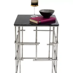 Tische-KARE Design Beistelltisch Rome Silber 40X40Cm