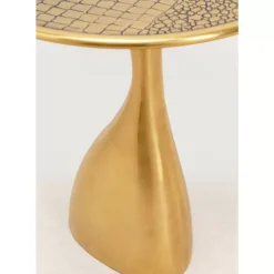 Tische-KARE Design Beistelltisch Spacey Gold O36Cm
