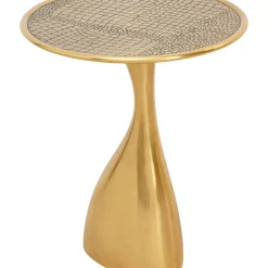 Tische-KARE Design Beistelltisch Spacey Gold O36Cm