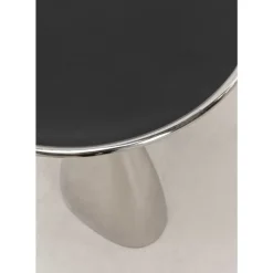 Tische-KARE Design Beistelltisch Spacey Silber O36Cm
