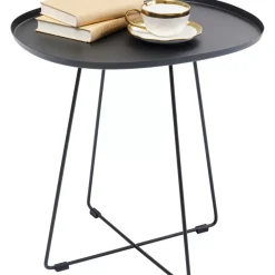 Outdoormöbel-KARE Design Beistelltisch Turin Schwarz
