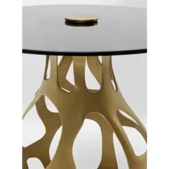 Tische-KARE Design Beistelltisch Volcano Gold O60Cm