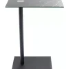 Tische-KARE Design Beistelltisch West Coast Schwarz Marble 50X34Cm