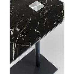 Tische-KARE Design Beistelltisch West Coast Schwarz Marble 50X34Cm