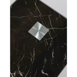 Tische-KARE Design Beistelltisch West Coast Schwarz Marble 50X34Cm