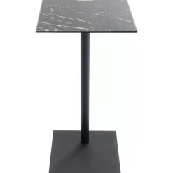 Tische-KARE Design Beistelltisch West Coast Schwarz Marble 50X34Cm
