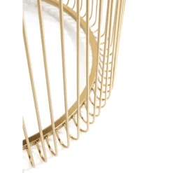 Tische-KARE Design Beistelltisch Wire Messing (2/Set) O44Cm