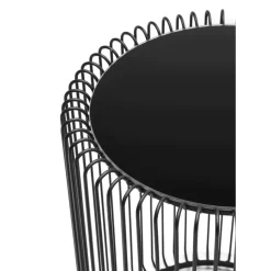 Tische-KARE Design Beistelltisch Wire Schwarz (2/Set) O44Cm