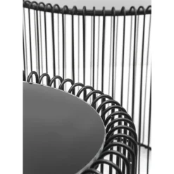 Tische-KARE Design Beistelltisch Wire Schwarz (2/Set) O44Cm