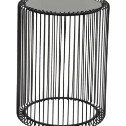 Tische-KARE Design Beistelltisch Wire Schwarz (2/Set) O44Cm
