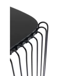 Tische-KARE Design Beistelltisch Wire Triangle Schwarz (2/Set)