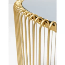 Tische-KARE Design Beistelltisch Wire Triangle Gold (2/Set)