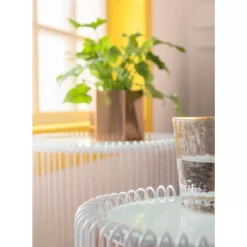 Tische-KARE Design Beistelltisch Wire White (2/Set) O44Cm