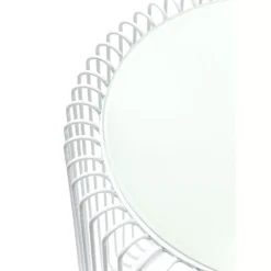 Tische-KARE Design Beistelltisch Wire White (2/Set) O44Cm