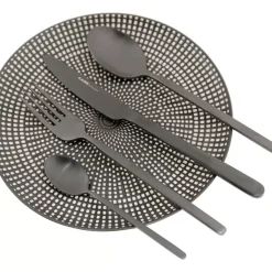 Geschirr & Tischaccessoires-KARE Design Besteck Gloria Matt Schwarz (16-Tlg.)